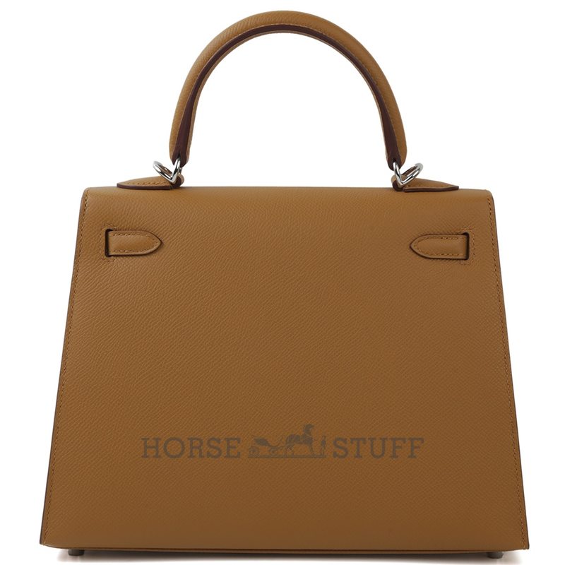 Hermès Kelly Sellier 25 Sesame Epsom PHW