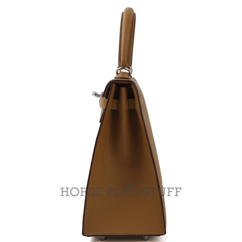 Hermès Kelly Sellier 25 Sesame Epsom PHW