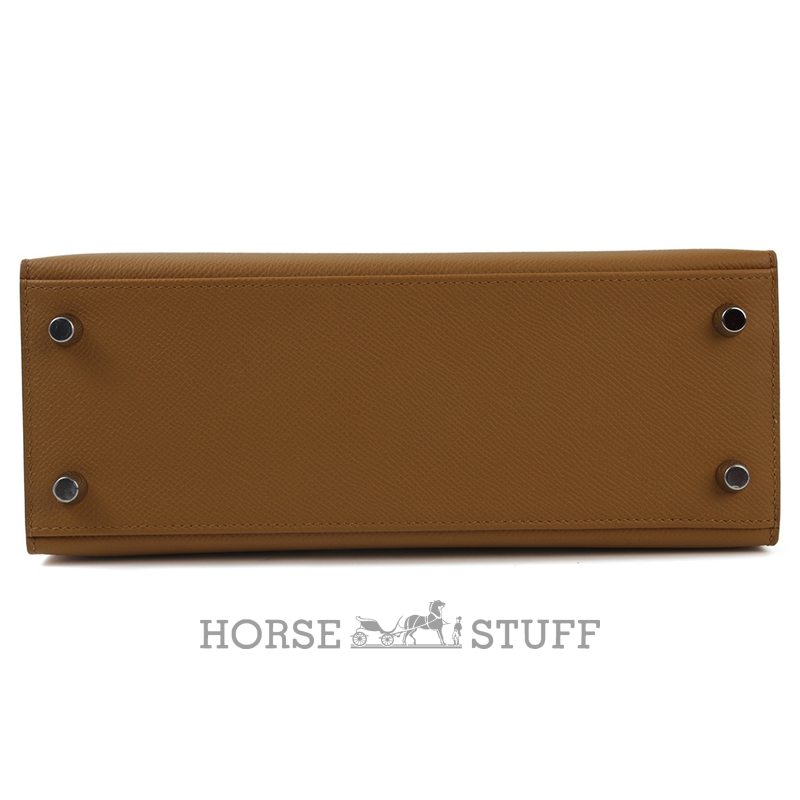 Hermès Kelly Sellier 25 Sesame Epsom PHW