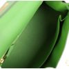 Hermès Kelly Sellier 25 Vert Yucca Epsom GHW