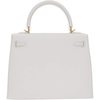 Hermès Kelly Sellier 25 White Epsom GHW