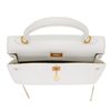 Hermès Kelly Sellier 25 White Epsom GHW