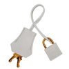 Hermès Kelly Sellier 25 White Epsom GHW