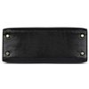 Hermès Kelly Sellier 25 Black Shiny Niloticus Lizard GHW
