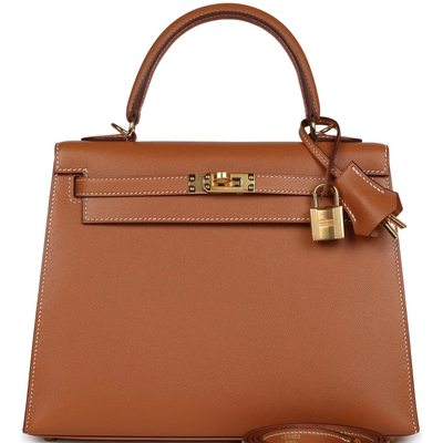 Hermès Kelly Sellier 25 Gold Madame GHW