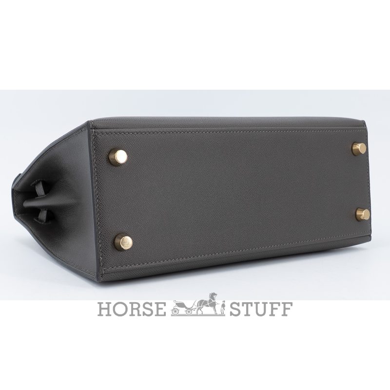 Hermes Kelly Sellier 25 Graphite Madame GHW