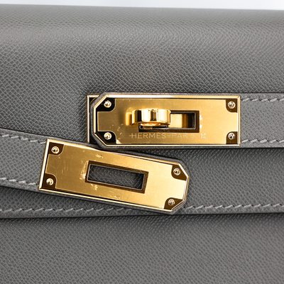 Hermes Kelly Sellier 25 Gris Meyer Madame GHW