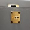 Hermes Kelly Sellier 25 Gris Meyer Madame GHW