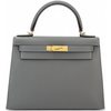 Hermes Kelly Sellier 25 Gris Meyer Madame GHW