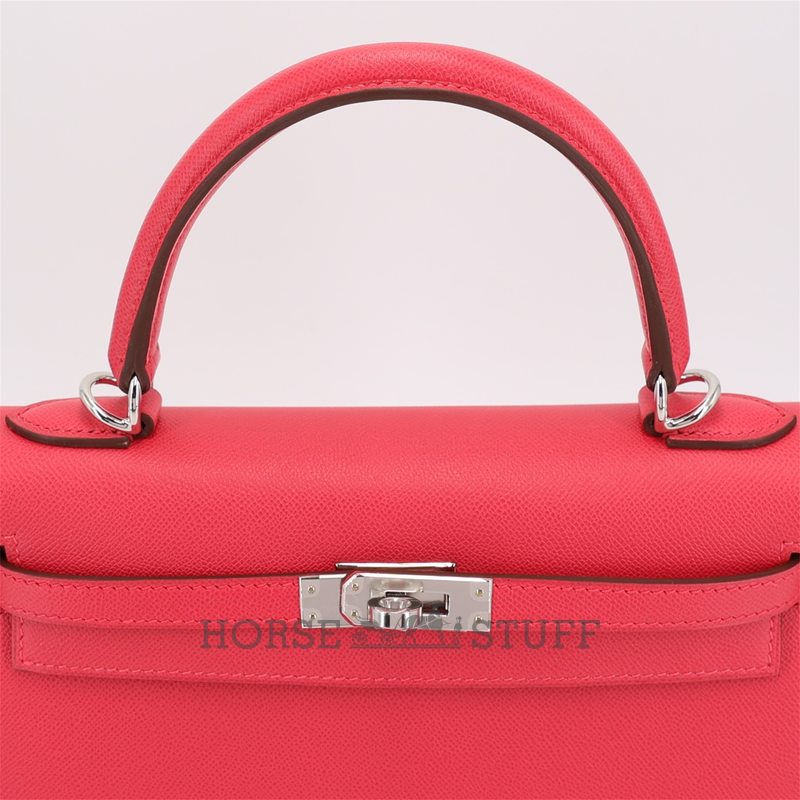 Hermès Kelly Sellier 25 Rose Extreme Madame PHW