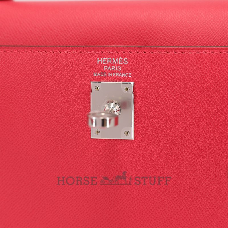 Hermès Kelly Sellier 25 Rose Extreme Madame PHW