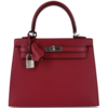 Hermès Kelly Sellier 25 Rubis Madame PHW