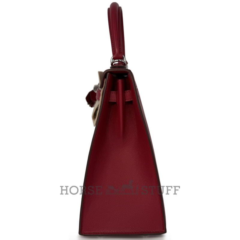 Hermès Kelly Sellier 25 Rubis Madame PHW