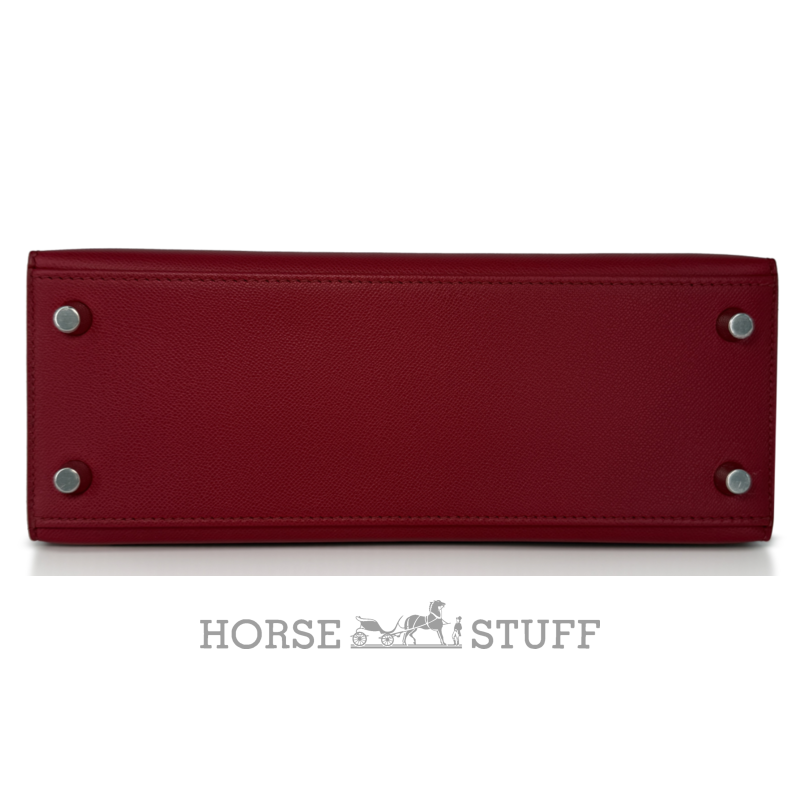 Hermès Kelly Sellier 25 Rubis Madame PHW