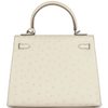 Hermès Kelly Sellier 25 Beton Ostrich PHW