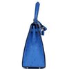 Hermès Kelly Sellier 25 Bleuet Ostrich PHW