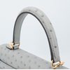 Hermès Kelly Sellier 25 Blue Glacier Ostrich GHW