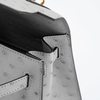 Hermès Kelly Sellier 25 Blue Glacier Ostrich GHW