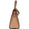 Hermès Kelly Sellier 25 Chai Ostrich GHW