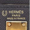 Hermès Kelly Sellier 25 Special Order HSS Black / Craie Epsom GHW