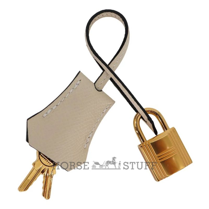 Hermès Kelly Sellier 25 Special Order HSS Black / Craie Epsom GHW