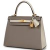 Hermès Kelly Sellier 25 Special Order HSS Etoupe / Craie Epsom BGHW
