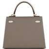 Hermès Kelly Sellier 25 Special Order HSS Etoupe / Craie Epsom BGHW