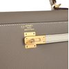 Hermès Kelly Sellier 25 Special Order HSS Etoupe / Craie Epsom BGHW