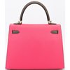 Hermès Kelly Sellier 25 Special Order HSS Rose Azalee / Etoupe Epsom BGHW