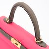 Hermès Kelly Sellier 25 Special Order HSS Rose Azalee / Etoupe Epsom BGHW