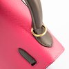 Hermès Kelly Sellier 25 Special Order HSS Rose Azalee / Etoupe Epsom BGHW