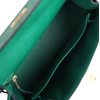 Hermès Kelly Sellier 25 Special Order HSS Vert Vertigo / Blue Iris Ostrich BGHW