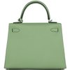 Hermès Kelly Sellier 25 Special Order HSS Verso Vert Criquet / Gold Epsom PHW