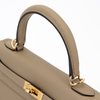 Hermès Kelly Retourne 25 Beige Marfa Swift GHW