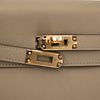 Hermès Kelly Retourne 25 Beige Marfa Swift GHW