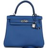 Hermès Kelly Retourne 25 Blue France Swift PHW