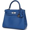 Hermès Kelly Retourne 25 Blue France Swift PHW