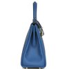 Hermès Kelly Retourne 25 Blue France Swift PHW