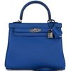 Hermès Kelly Retourne 25 Blue Royal Swift PHW