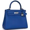 Hermès Kelly Retourne 25 Blue Royal Swift PHW