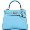 Hermès Kelly Retourne 25 Celeste Swift GHW