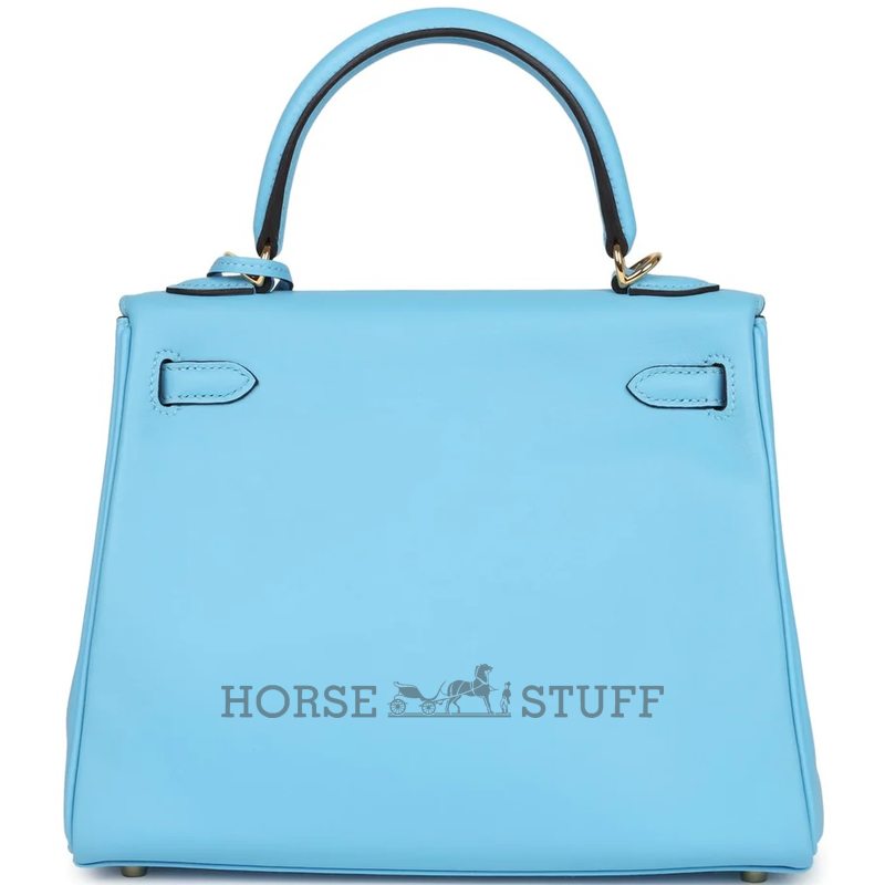 Hermès Kelly Retourne 25 Celeste Swift GHW