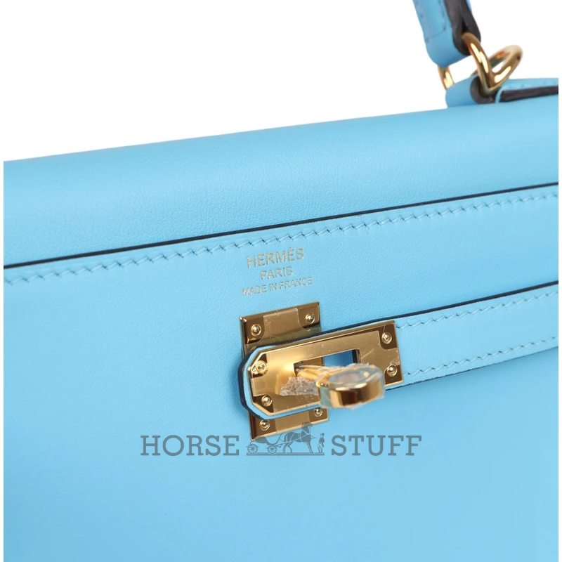 Hermès Kelly Retourne 25 Celeste Swift GHW