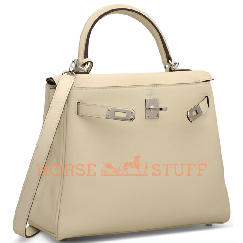 Hermès Kelly Retourne 25 Nata Swift PHW