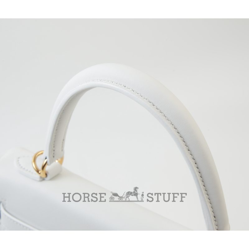 Hermès Kelly Retourne 25 New White Swift GHW