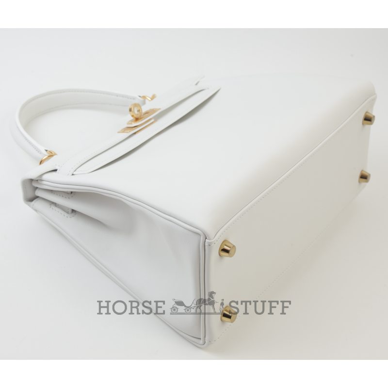 Hermès Kelly Retourne 25 New White Swift GHW