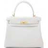 Hermès Kelly Retourne 25 New White Swift GHW