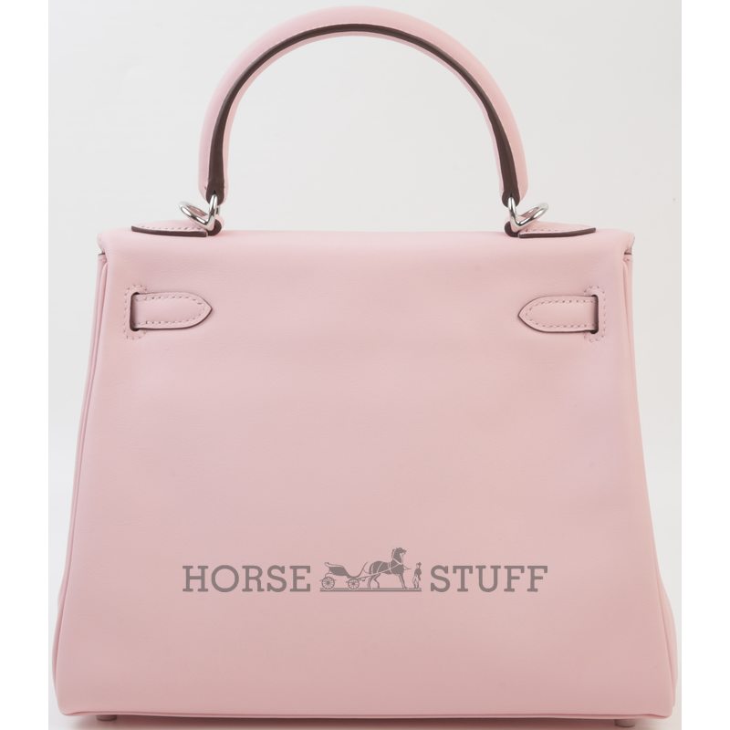 Hermès Kelly Retourne 25 Rose Sakura Swift PHW