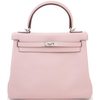 Hermès Kelly Retourne 25 Rose Sakura Swift PHW