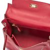 Hermès Kelly Retourne 25 Rouge Casaque Swift GHW